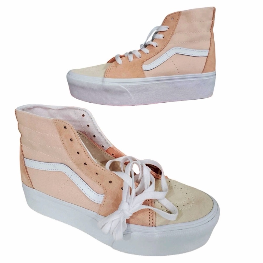 VANS Sk8-Hi Tapered Sneaker Platform Peach COlor Block Pastel Women VN0A5JMKB0D